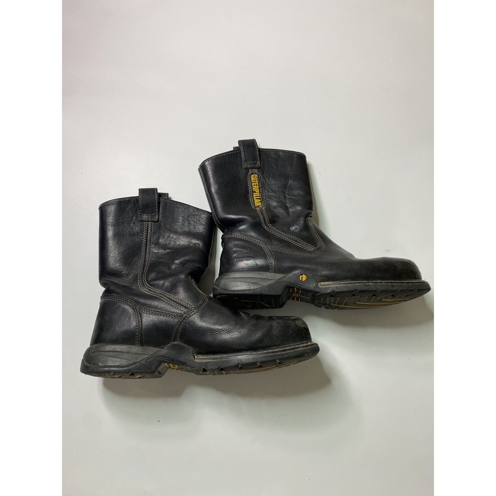 SAFETY WORK BOOTS MOTORCYCLE RIDING CATERPILLAR STEAL TOE CATBOOTS Men's 10 M
